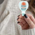 Grateful Thankful Blessed Stickers | Gratitude sticker pack, made with clear, crisp lettering, ideal for planners, journals, notebooks, laptops, phone cases and scrapbooks, offering quiet inspiration throughout the day.