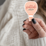 Gratitude Stickers | Gratitude sticker set, finished with smooth detailed printing, suitable for notebooks, planners, journals, laptops, phone cases and scrapbooks, supporting personal reflection through simple visuals.