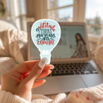 Gratitude Turns What We Have Into Enough Stickers | Faith quote sticker set, finished with smooth detailed printing, suitable for notebooks, planners, journals, laptops, phone cases and scrapbooks, adding gentle encouragement to daily routines. - Image 3