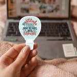 Gratitude Turns What We Have Into Enough Stickers | Faith quote sticker set, finished with smooth detailed printing, suitable for notebooks, planners, journals, laptops, phone cases and scrapbooks, adding gentle encouragement to daily routines. - Image 2