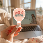Gratitude When What We Have Is Enough Stickers | Inspirational quote sticker set, crafted with attention to detail, suitable for notebooks, planners, journals, laptops, phone cases and scrapbooks, making a thoughtful small gift for loved ones. - Image 2