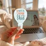 Have Courage & Be Kind Stickers | Inspirational sticker collection, crafted with attention to detail, ideal for planners, journals, notebooks, laptops, phone cases and scrapbooks, offering quiet inspiration throughout the day. - Image 3