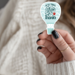 In All Things Give Thanks Stickers | Inspirational sticker set, crafted with attention to detail, perfect for journals, planners, laptops, notebooks, phone cases and creative projects, bringing subtle motivation to creative spaces.