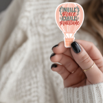 Inhale Grace Exhale Gratitude Stickers | Gratitude sticker set, made with clear, crisp lettering, perfect for journals, planners, laptops, notebooks, phone cases and creative projects, bringing subtle motivation to creative spaces.