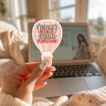 Inhale Grace Exhale Gratitude Stickers | Gratitude sticker set, made with clear, crisp lettering, perfect for journals, planners, laptops, notebooks, phone cases and creative projects, bringing subtle motivation to creative spaces. - Image 2