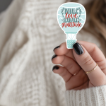 Inhale Love Exhale Gratitude Stickers | Inspirational mini decal pack, printed with a neat and refined appearance, ideal for planners, journals, notebooks, laptops, phone cases and scrapbooks, offering quiet inspiration throughout the day.