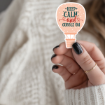 Keep Calm And Gobble On Stickers | Faith quote sticker set, made with clear, crisp lettering, perfect for journals, planners, laptops, notebooks, phone cases and creative projects, adding gentle encouragement to daily routines.