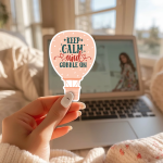 Keep Calm And Gobble On Stickers | Faith quote sticker set, made with clear, crisp lettering, perfect for journals, planners, laptops, notebooks, phone cases and creative projects, adding gentle encouragement to daily routines. - Image 2