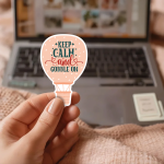 Keep Calm And Gobble On Stickers | Faith quote sticker set, made with clear, crisp lettering, perfect for journals, planners, laptops, notebooks, phone cases and creative projects, adding gentle encouragement to daily routines. - Image 3