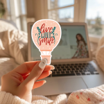 Live Love Smile Stickers | Motivational quote sticker set, printed with a neat and refined appearance, perfect for journals, planners, laptops, notebooks, phone cases and creative projects, bringing subtle motivation to creative spaces. - Image 2
