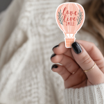Love Live Smile Stickers | Gratitude sticker set, made with clear, crisp lettering, ideal for planners, journals, notebooks, laptops, phone cases and scrapbooks, adding gentle encouragement to daily routines.