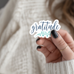 Gratitude Stickers | Kindness sticker pack, made with clear, crisp lettering, suitable for notebooks, planners, journals, laptops, phone cases and scrapbooks, offering quiet inspiration throughout the day.