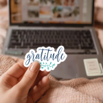 Gratitude Stickers | Kindness sticker pack, made with clear, crisp lettering, suitable for notebooks, planners, journals, laptops, phone cases and scrapbooks, offering quiet inspiration throughout the day. - Image 3