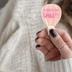 A Grateful Soul Never Runs Out Of Reasons To Smile Stickers | Motivational sticker pack, crafted with attention to detail, great for journals, planners, laptops, phone cases, notebooks and craft pages, offering quiet inspiration throughout the day.