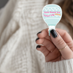 Each Thank You Clears My Mind Stickers | Faith mini decal pack, designed with a clean matte look, suitable for notebooks, planners, journals, laptops, phone cases and scrapbooks, adding gentle encouragement to daily routines.