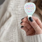 Begin Each Day With A Grateful Heart Stickers | Kindness sticker set, finished with smooth detailed printing, suitable for notebooks, planners, journals, laptops, phone cases and scrapbooks, offering quiet inspiration throughout the day.