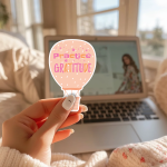 Practice Gratitude Stickers | Kindness quote sticker set, printed with a neat and refined appearance, ideal for planners, journals, notebooks, laptops, phone cases and scrapbooks, offering quiet inspiration throughout the day. - Image 2