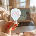 Inhale Grace Exhale Gratitude Stickers | Motivational sticker collection, crafted with attention to detail, perfect for journals, planners, laptops, notebooks, phone cases and creative projects, adding gentle encouragement to daily routines. - Image 2