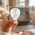 When You Love What You Have You Have Everything You Need Stickers | Motivational quote sticker set, printed with a neat and refined appearance, great for journals, planners, laptops, phone cases, notebooks and craft pages, adding gentle encouragement to daily routines. - Image 2
