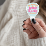 May Your Life Be Full Of Thanks And Giving Stickers | Faith mini decal pack, crafted with attention to detail, great for journals, planners, laptops, phone cases, notebooks and craft pages, bringing subtle motivation to creative spaces.
