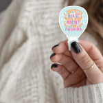 A Grateful Heart Is A Magnet For Miracles Stickers | Inspirational sticker set, crafted with attention to detail, great for journals, planners, laptops, phone cases, notebooks and craft pages, supporting personal reflection through simple visuals.