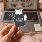 You Are Beautiful Strong Worthy Enough Stickers | Kindness sticker pack, made with clear, crisp lettering, suitable for notebooks, planners, journals, laptops, phone cases and scrapbooks, supporting personal reflection through simple visuals.