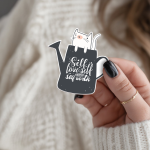 Self Love Self Respect Self Worth Stickers | Inspirational sticker set, finished with smooth detailed printing, perfect for journals, planners, laptops, notebooks, phone cases and creative projects, offering quiet inspiration throughout the day. - Image 2