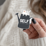 Self Love Respect Worth Stickers | Kindness sticker collection, made with clear, crisp lettering, suitable for notebooks, planners, journals, laptops, phone cases and scrapbooks, adding gentle encouragement to daily routines. - Image 3