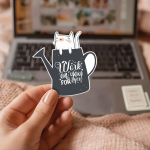 Work On You For You Stickers | Kindness sticker collection, designed with a clean matte look, perfect for journals, planners, laptops, notebooks, phone cases and creative projects, making a thoughtful small gift for loved ones.