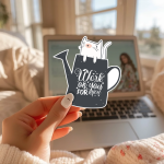 Work On You For You Stickers | Kindness sticker collection, designed with a clean matte look, perfect for journals, planners, laptops, notebooks, phone cases and creative projects, making a thoughtful small gift for loved ones. - Image 3