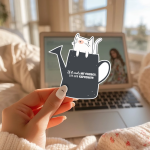 If It Costs My Energy It’S Expensive Stickers | Kindness quote sticker set, printed with a neat and refined appearance, ideal for planners, journals, notebooks, laptops, phone cases and scrapbooks, adding gentle encouragement to daily routines. - Image 3