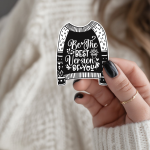 Be The Best Version Of You Stickers | Faith sticker set, made with clear, crisp lettering, perfect for journals, planners, laptops, notebooks, phone cases and creative projects, supporting personal reflection through simple visuals.