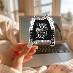 Become A Priority In Your Life Stickers | Motivational mini decal pack, made with clear, crisp lettering, ideal for planners, journals, notebooks, laptops, phone cases and scrapbooks, offering quiet inspiration throughout the day. - Image 3