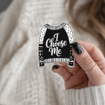 I Choose Me Stickers | Gratitude sticker collection, printed with a neat and refined appearance, ideal for planners, journals, notebooks, laptops, phone cases and scrapbooks, supporting personal reflection through simple visuals. - Image 2