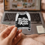 Be You Do You For You Stickers | Faith quote sticker set, made with clear, crisp lettering, ideal for planners, journals, notebooks, laptops, phone cases and scrapbooks, supporting personal reflection through simple visuals. - Image 3