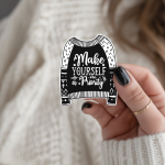 Make Yourself A Priority Stickers | Motivational sticker collection, crafted with attention to detail, great for journals, planners, laptops, phone cases, notebooks and craft pages, making a thoughtful small gift for loved ones. - Image 2