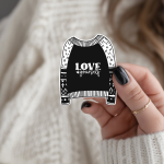 Love Yourself Stickers | Inspirational quote sticker set, crafted with attention to detail, great for journals, planners, laptops, phone cases, notebooks and craft pages, offering quiet inspiration throughout the day. - Image 2