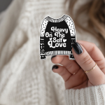 Heavy On The Self Love Stickers | Motivational mini decal pack, crafted with attention to detail, great for journals, planners, laptops, phone cases, notebooks and craft pages, supporting personal reflection through simple visuals. - Image 2