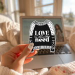 Love Is All You Need Stickers | Inspirational mini decal pack, crafted with attention to detail, perfect for journals, planners, laptops, notebooks, phone cases and creative projects, supporting personal reflection through simple visuals. - Image 3