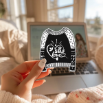 Self Love Stickers | Inspirational sticker pack, printed with a neat and refined appearance, perfect for journals, planners, laptops, notebooks, phone cases and creative projects, adding gentle encouragement to daily routines. - Image 3