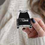 I Express My Truth With Love Stickers | Kindness sticker pack, printed with a neat and refined appearance, ideal for planners, journals, notebooks, laptops, phone cases and scrapbooks, adding gentle encouragement to daily routines. - Image 2