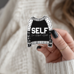 Self Love Respect Worth Stickers | Gratitude mini decal pack, printed with a neat and refined appearance, perfect for journals, planners, laptops, notebooks, phone cases and creative projects, adding gentle encouragement to daily routines. - Image 2
