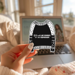 If It Costs My Energy It’S Expensive Stickers | Motivational sticker set, finished with smooth detailed printing, perfect for journals, planners, laptops, notebooks, phone cases and creative projects, supporting personal reflection through simple visuals. - Image 3