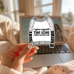 I Give Myself The Love I Once Waited For Stickers | Gratitude sticker collection, finished with smooth detailed printing, perfect for journals, planners, laptops, notebooks, phone cases and creative projects, bringing subtle motivation to creative spaces. - Image 2
