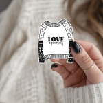 Love Yourself Stickers | Kindness sticker set, made with clear, crisp lettering, suitable for notebooks, planners, journals, laptops, phone cases and scrapbooks, supporting personal reflection through simple visuals. - Image 2