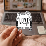 Love Mode All Day Every Day Stickers | Motivational mini decal pack, made with clear, crisp lettering, ideal for planners, journals, notebooks, laptops, phone cases and scrapbooks, supporting personal reflection through simple visuals.