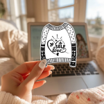 Self Love Stickers | Motivational quote sticker set, crafted with attention to detail, suitable for notebooks, planners, journals, laptops, phone cases and scrapbooks, supporting personal reflection through simple visuals. - Image 3