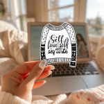 Self Love Self Respect Self Worth Stickers | Motivational quote sticker set, designed with a clean matte look, suitable for notebooks, planners, journals, laptops, phone cases and scrapbooks, adding gentle encouragement to daily routines. - Image 3