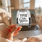 There She Glows Stickers | Gratitude quote sticker set, finished with smooth detailed printing, suitable for notebooks, planners, journals, laptops, phone cases and scrapbooks, supporting personal reflection through simple visuals. - Image 3