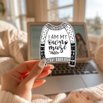 I Am My Own Muse Stickers | Motivational sticker set, finished with smooth detailed printing, perfect for journals, planners, laptops, notebooks, phone cases and creative projects, offering quiet inspiration throughout the day.